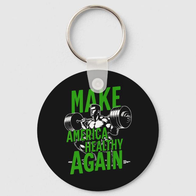 Llavero Hacer que Estados Unidos vuelva a ser saludable, g (Anverso)