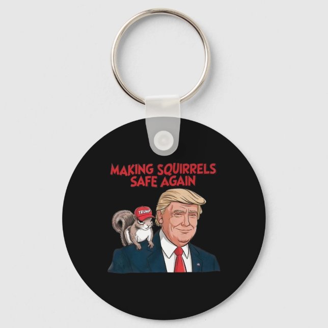 Llavero Hacer que las ardillas vuelvan a estar seguras Tru (Anverso)
