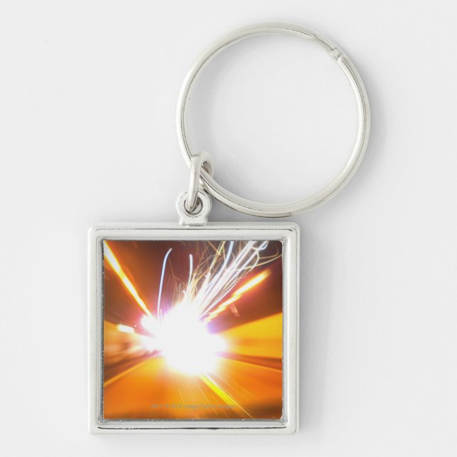 Llavero Haces luminosos y efectos abstractos (Frente)