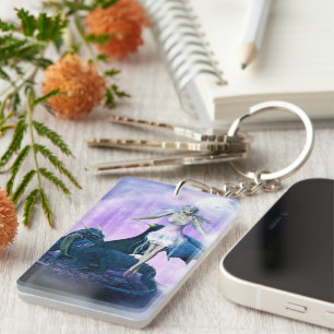 Llavero Hada Dragón de Hielo