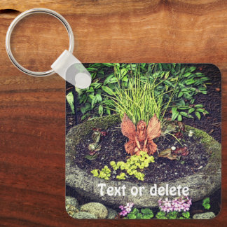 Llavero Hada En Un Jardín Naturalmente Personalizada