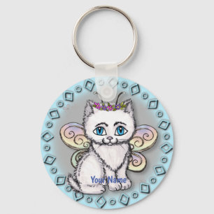 Llavero Hadas de gato blanco