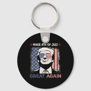 Llavero Haga que el 4 de julio sea genial de nuevo Trump h