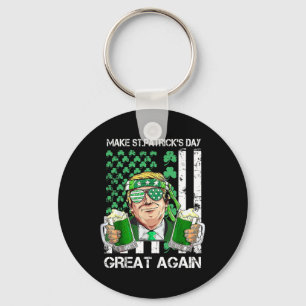 Llavero Haga que el día de San Patricio sea genial de nuev