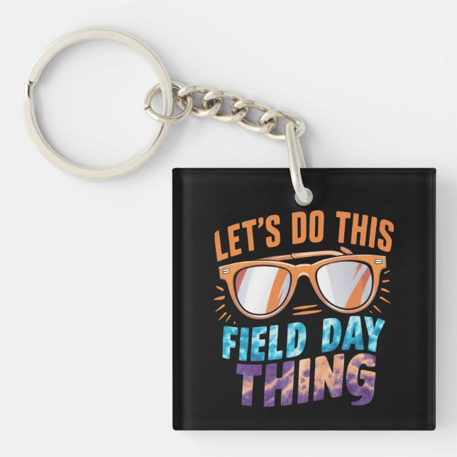 Llavero Hagamos Este Día de Campo Gafas de sol Profesor (Frente)