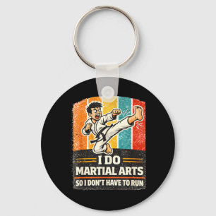 Llavero Hago artes marciales divertido diseño retro taekwo