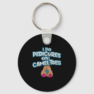 Llavero Hago pedicuras en dedos de camello con estilo retr