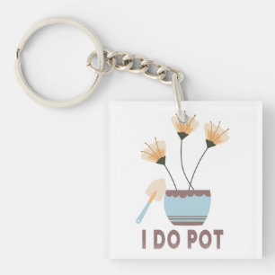 Llavero Hago Pot Funny Planta Amantes Flores Jardinería