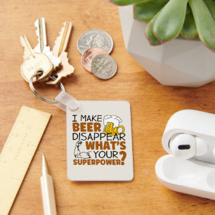 Llavero Hago que la cerveza desaparezca