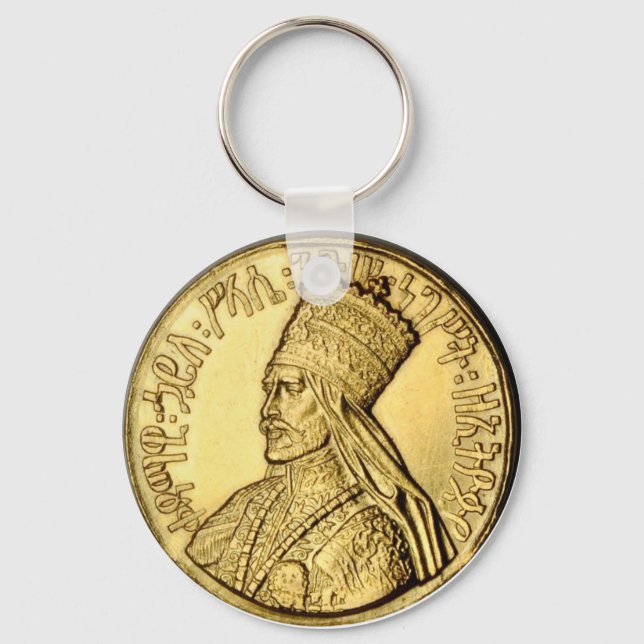 Llavero Haile Selassie Rasta Keychain (Anverso)