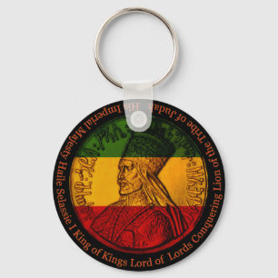 Llavero Haile Selassie Rasta Keychain