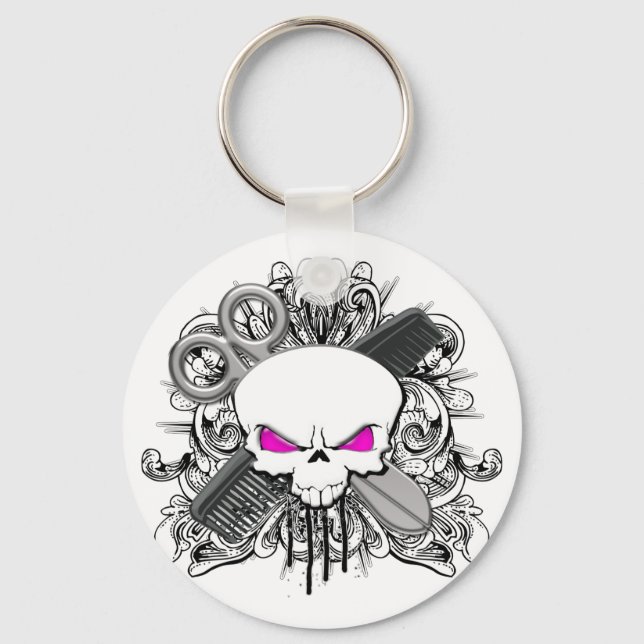 Llavero Hairdresser Skull (Anverso)