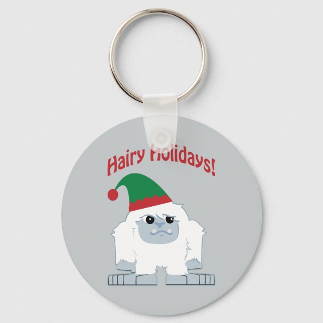 Llavero ¡Hairy Holidays! Navidades Yeti (Anverso)