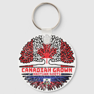 Llavero Haití: Árbol canadiense haitiano canadiense rompe