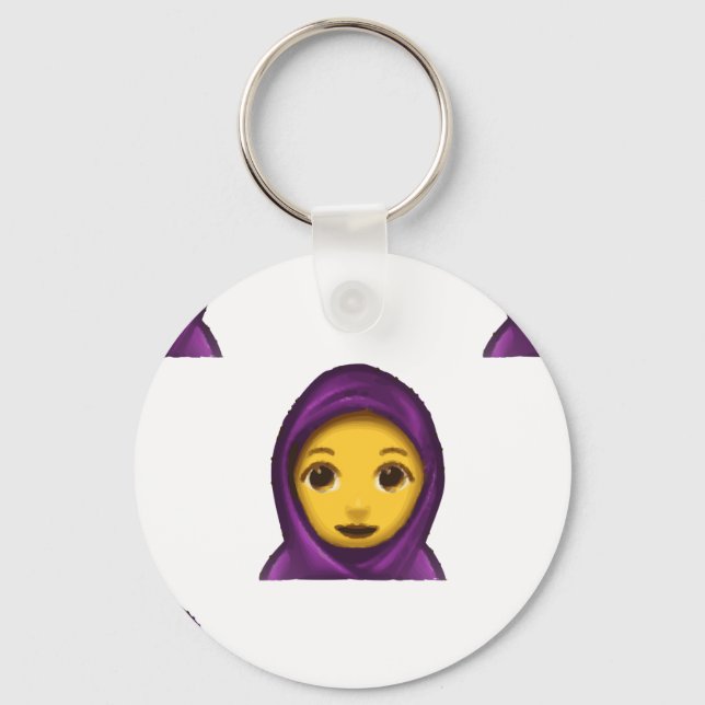 Llavero hajib de emoji (Anverso)