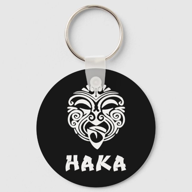 Llavero Haka New Zealand Rugby Fans Maori Haka Dance  (Anverso)