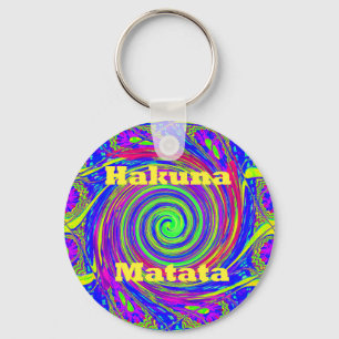 Llavero Hakuna Matata – Diseño en Torbellino con Colores V