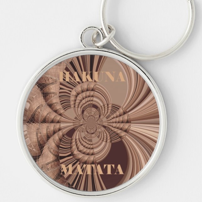 Llavero Hakuna Matata Kenya Giraffe Safari tejida Sourveni (Frente)