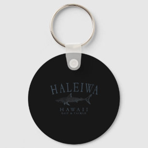 Llavero Haleiwa hawaii tiburón retro pizarra arte pesca 