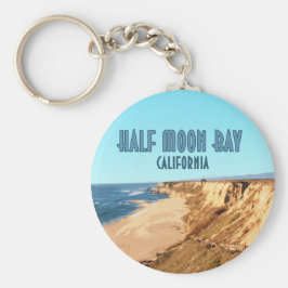 Llavero Half Moon Bay California Vintage