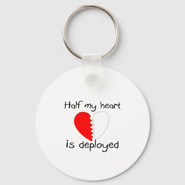 Llavero Half My Heart Is Deployed (Anverso)