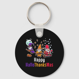 Llavero Hallothankmas Gnomes Halloween Acción de Gracias C
