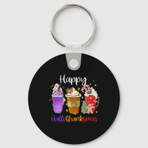 Llavero Hallothanksmas Gnomes Halloween Día de Acción de G