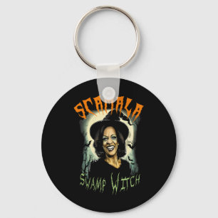 Llavero Hallowee de Swamp Witch Funny Anti Kamala Harris 2