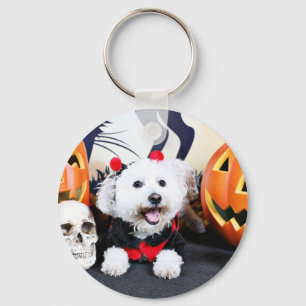 Llavero Halloween - Bichon Frise - Andi