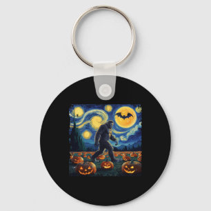 Llavero Halloween Bigfoot Starry Night Van Gogh
