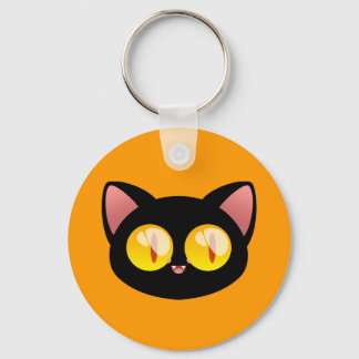 Llavero Halloween Black Cat Keychain