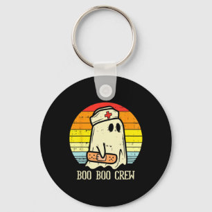 Llavero Halloween Boo Boo Crew Fantasma Enfermera Retro Ha