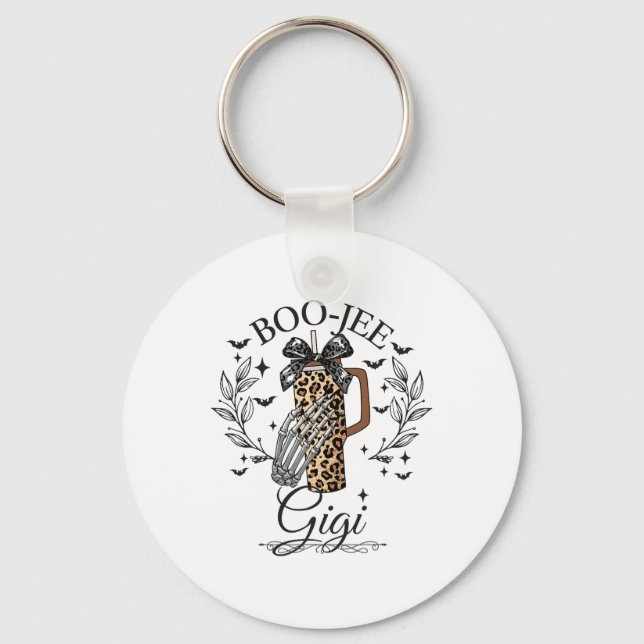 Llavero Halloween Boo Jee Gigi Hand Skeleton Funny Spooky (Anverso)