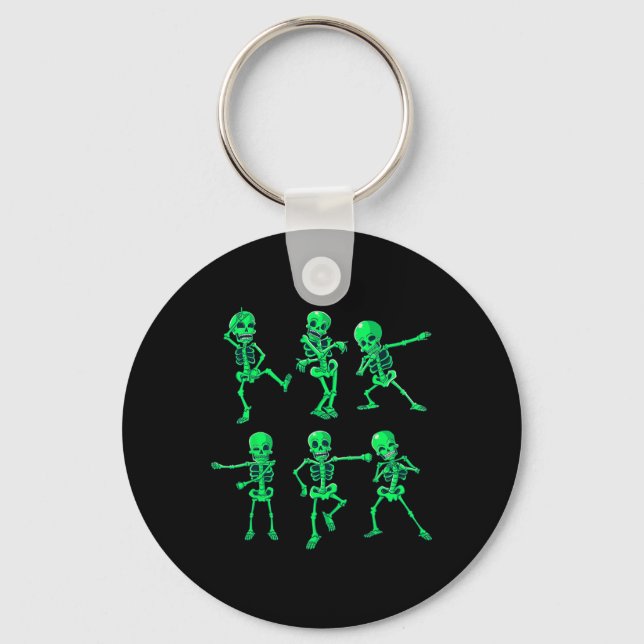 Llavero Halloween Boys Girls Kids Dancing Skeletons Dance  (Anverso)