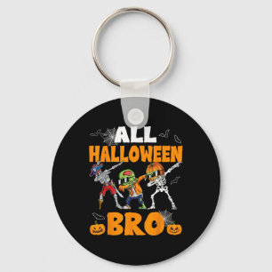 Llavero Halloween Bro Dabbing Skeleton Jack O Lantern Boys