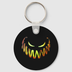 Llavero Halloween, calabaza espeluznante