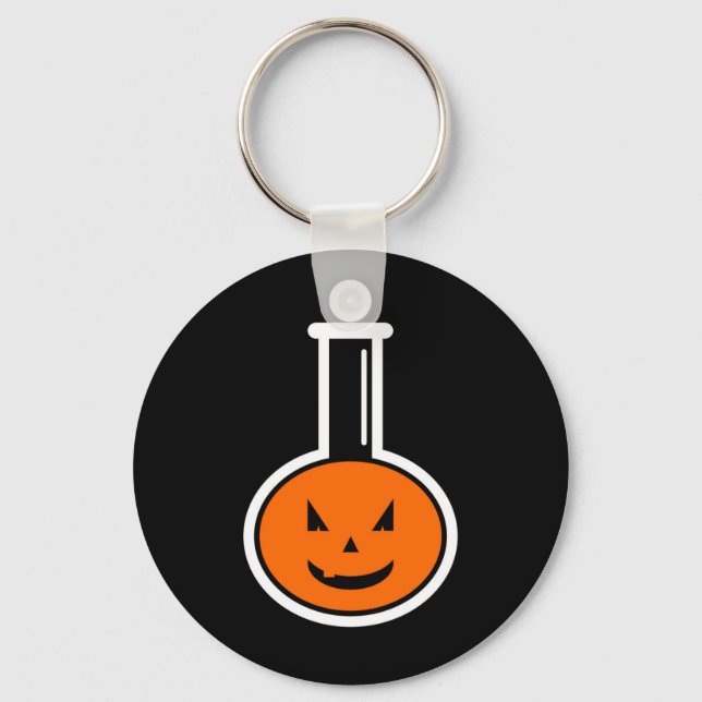Llavero Halloween Chemistry Pumpkin Keychain (Anverso)