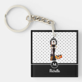 Llavero Halloween Clásico Elegante Larga Moda de Vestido N