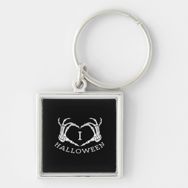 Llavero Halloween! Classic - Skeleton Hands Heart (Frente)