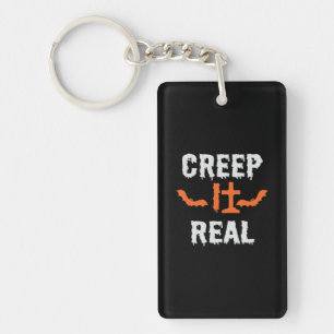 Llavero Halloween Creep It Real Funny Bat Cumpleaños