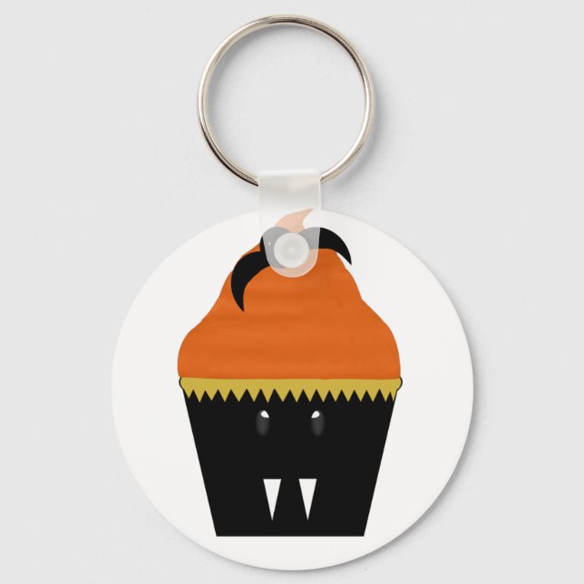 Llavero Halloween Cupcake Bat Keychain (Anverso)