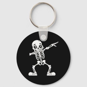 Llavero Halloween Dabbing Skeleton Skull Men Boys Te