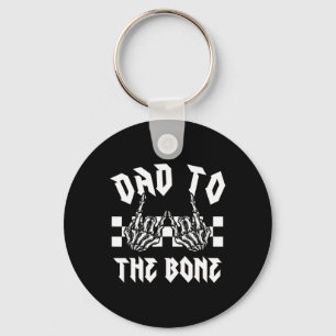 Llavero Halloween Dad To The Bone Funny Skeleton Hand Hand