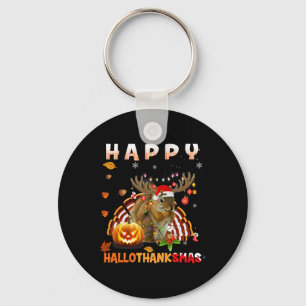 Llavero Halloween De Ardilla Y Feliz Hallo De Navidad