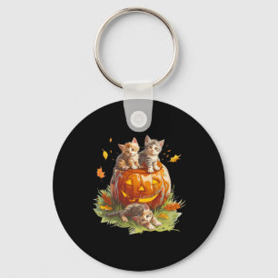 Llavero Halloween de calabaza para gatos de los años 90 pa