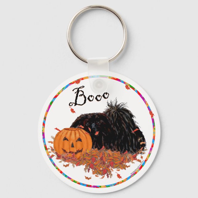 Llavero Halloween de Pekingese (Anverso)