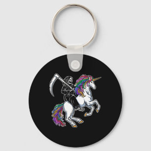 Llavero Halloween del esqueleto arcoiris de Unicornio