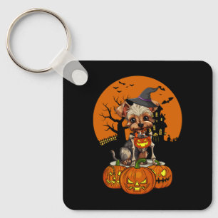 Llavero Halloween del Perro Terrier de Yorkshire