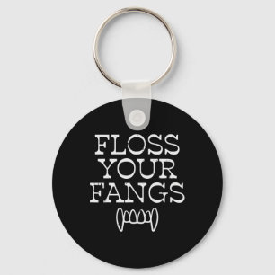Llavero Halloween Dentist Floss Your Fangs Dental Vampis