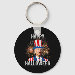 Llavero Halloween Divertido Feliz 4 De Julio Anti Joe Bide